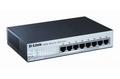 Switch d-link des-1210-08p cu management cu poe 8x100mbps-rj45 poe