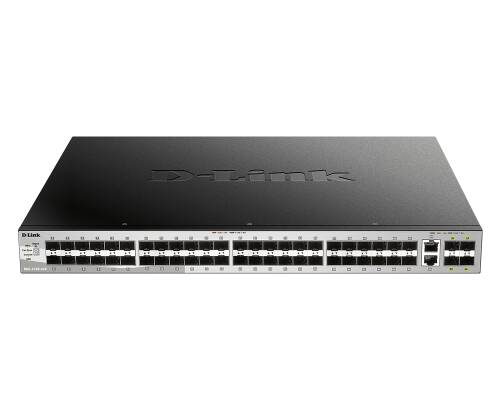 Switch d-link dgs-3130-54s cu management fara poe 2x10gbase-t + 48xsfp + 4xsfp+