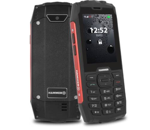 Telefon mobil myphone hammer 4 dual sim black/red