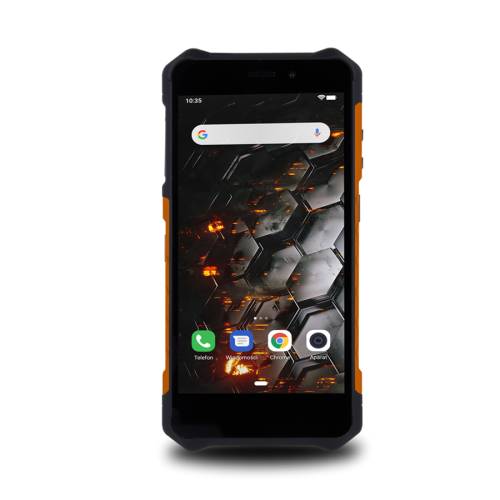 Telefon mobil myphone hammer iron 3 16gb flash 1gb ram dual sim 4g black/orange