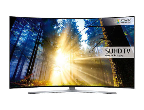 Televizor led samsung smart tv ueks9502 curbat 163cm suhd quantum dot 4k ultra hd argintiu