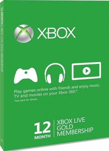 Xbox live gold card membership 12 luni xbox one / xbox 360