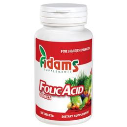 Acid folic 400mcg adams supplements, 30 tablete