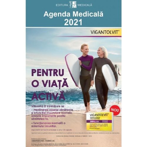 Agenda medicala 2021 - cristina daniela marineci, cornel chirita, editura medicala