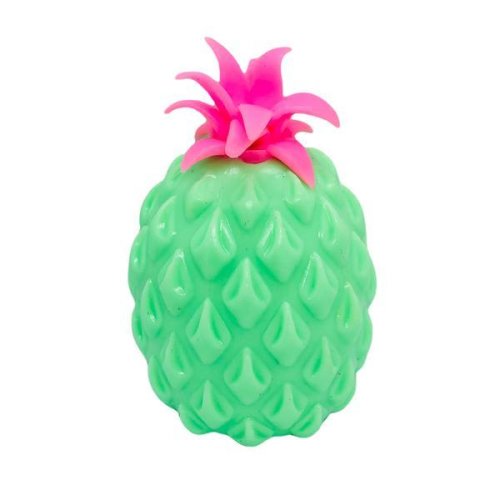Ananas slime fidget toy, antistres, elastic, verde/roz