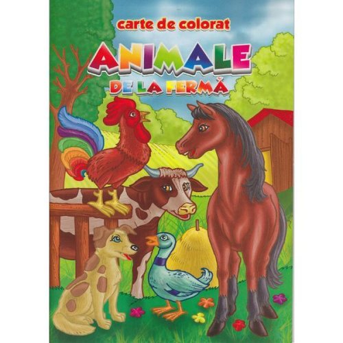 Animale de la ferma - carte de colorat, editura eurobookids