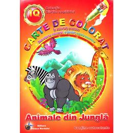 Animale din jungla - carte de colorat si activitati practice, editura steaua nordului