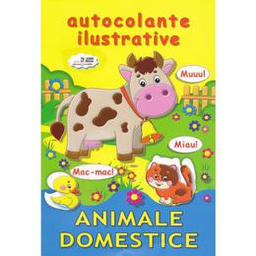 Animale domestice. autocolante ilustrative, editura biblion