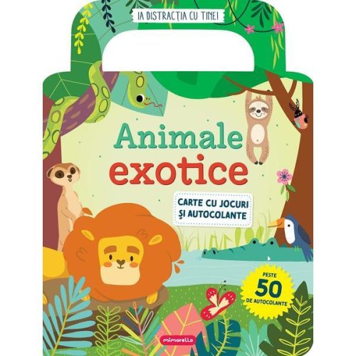 Animale exotice. carte cu jocuri si autocolante, editura mimorello
