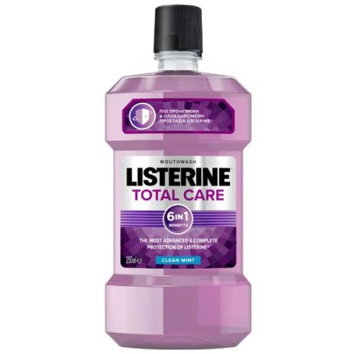 Listerine Apa de gura - total care clean mint 6in1 benefits, 250 ml