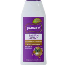 Balsam activ+ cu ulei de argan si keratina - farmec activ+ conditioner, 200ml