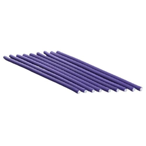 Bigudiuri flexibile violet 0.8 x 23 cm ihair keratin, 10 buc