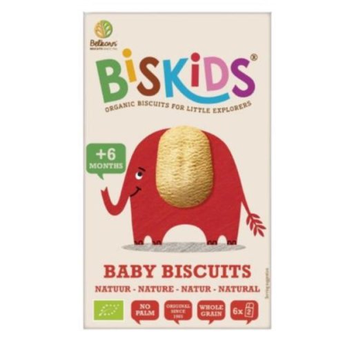 Biscuiti eco biskids baby pentru bebelusi +6 luni, belkron, 120 g