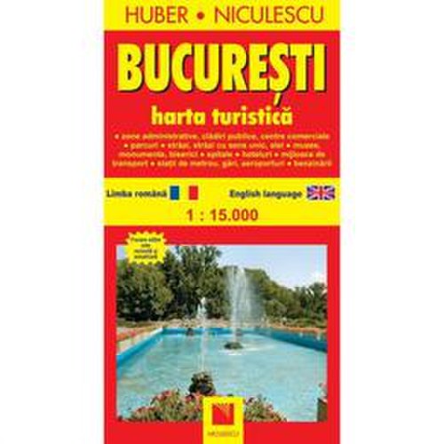 Bucuresti - harta turistica, editura niculescu