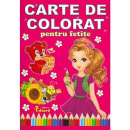 Carte de colorat pentru fetite, editura eduard