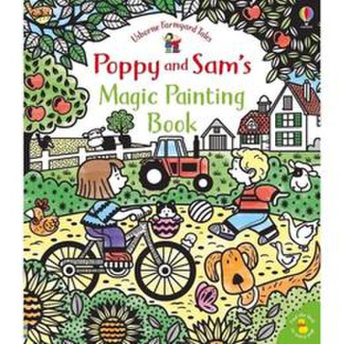 Usborne Publishing Carte de pictat poppy   sam's magic painting book editura usborne