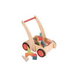 Carucior cu cuburi din lemn egmont toys