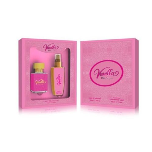 Hertz Caseta cadou pentru femei, vanilla pink sugar apa de parfum 50ml + spray corp 50ml