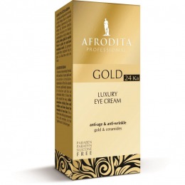 Cosmetica afrodita - crema contur ochi luxury cu aur pur 15 ml 