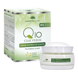 Crema antirid de noapte q10 + ceai verde cosmetic plant, 50ml
