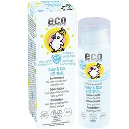 Crema bio protectie solara bebe si copii spf 50+ pentru piele foarte sensibila fara parfum eco cosmetics, 50ml