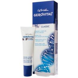 Crema contur ochi si buze - gerovital h3 classic eyes and lips contour cream, 15ml