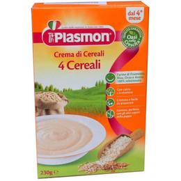 Crema din 4 tipuri de cereale plasmon, 4 luni+, 230g