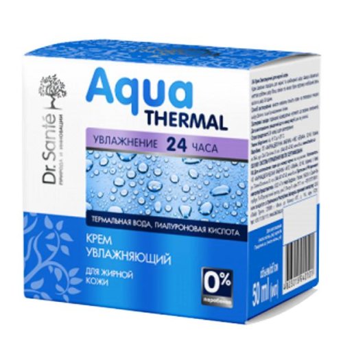 Crema hidratanta pentru ten gras cu apa termala aqua thermal dr. sante, 50 ml