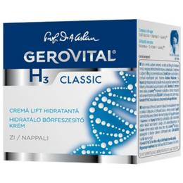 Crema lift hidratanta de zi - gerovital h3 classic moisturizing lift cream, 50ml