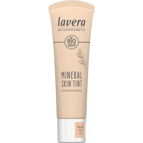 Crema nuantatoare minerala cu aloe vera si q10 mineral skin tint lavera, nuanta natural ivory 01, 30 ml