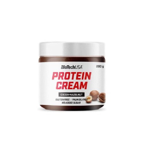 Crema proteica cu gust de ciocolata si alune - biotechusa protein cream cocoa-hazelnut, 200g