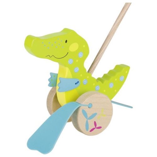 Goki Crocodilul susibelle - jucarie de impins pentru bebelusi