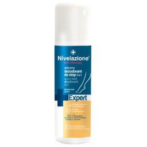Deodorant activ 5 in 1 pentru picioare - farmona nivelazione skin therapy expert active foot deodorant 5 in 1, 150ml