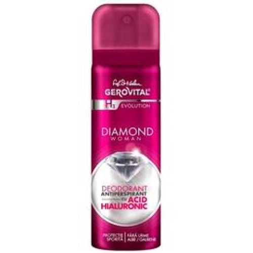 Deodorant antiperspirant cu acid hialuronic gerovital h3 evolution - diamond woman, 150ml