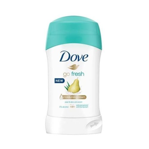 Deodorant antiperspirant stick, dove, go fresh pear   aloe vera, 48h, 40ml