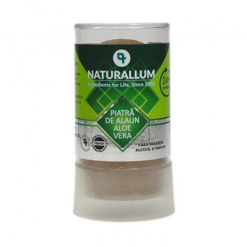 Deodorant pentru femei piatra de alaun cu aloe vera, naturallum 120g