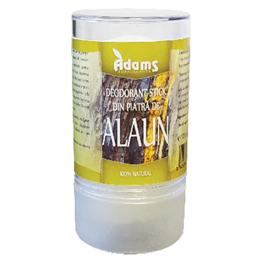 Deodorant stick natural din piatra de alaun adams supplements, 120g