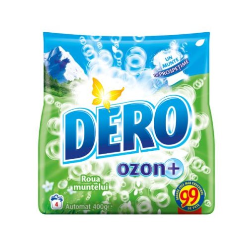 Detergent automat pudra cu parfum de roua muntelui dero ozon+, 400g