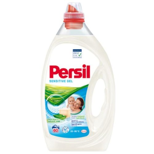 Detergent lichid pentru rufele persoanelor cu piele sensibila - persil sensitive gel, 3000 ml
