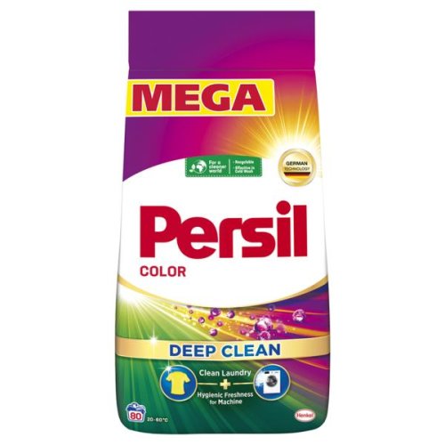 Detergent pudra automat pentru rufe albe si colorate - persil powder color deep clean, 4.86 kg