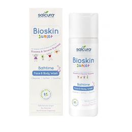 Salcura Natural Skin Therapy Gel de dus pentru copiii si bebelusii cu pielea uscata cu eczeme bioskin salcura, 200ml