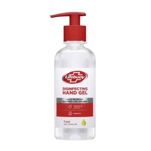 Gel dezinfectant pentru maini cu pompita - lifebuoy desinfecting hand gel total, 250 ml