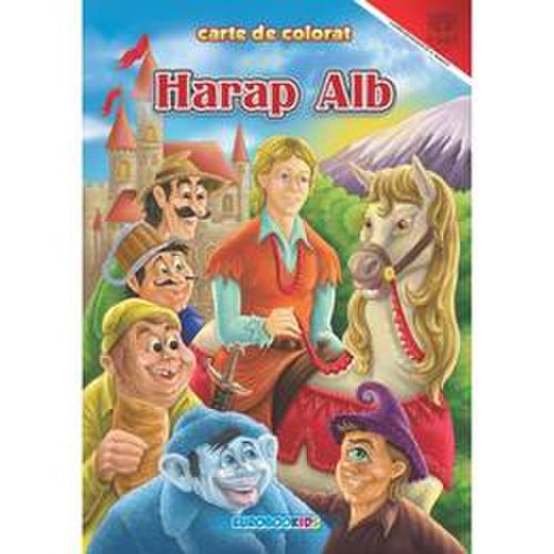 Harap alb - carte de colorat a4, editura eurobookids