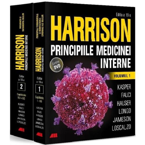 Harrison. principiile medicinei interne vol.1 + vol.2 + dvd - dennis l. kasper, anthony s. fauci, stephen l. hauser, dan l. longo, j. larry jameson, joseph loscalzo, editura all