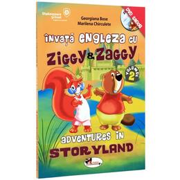 Invata engleza cu ziggy and zaggy. adventures in storyland + dvd, editura aramis