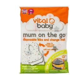Kit mum on the go (3 bavete + 1 saltea de infasat) - vital baby