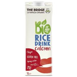 Lapte din orez cu calciu bio the bridge, 1000ml