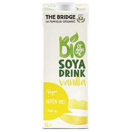 Lapte din soia cu vanilie bio the bridge, 1000ml