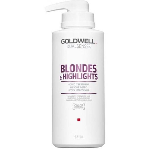 Masca pentru par blond - goldwell dualsenses blondes   highlights 60s treatment 500 ml