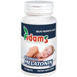 Melatonina sublinguala 3mg adams supplements, 50 tablete
